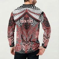 Aotearoa Iwi Ngapuhi Personalised Button Sweatshirt Maori Kowhaiwhai Pattern