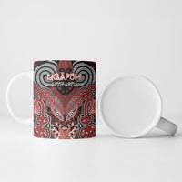 Aotearoa Iwi Ngapuhi Personalised Ceramic Mug Maori Kowhaiwhai Pattern