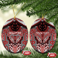 Aotearoa Iwi Ngapuhi Personalised Ceramic Ornament Maori Kowhaiwhai Pattern