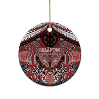 Aotearoa Iwi Ngapuhi Personalised Ceramic Ornament Maori Kowhaiwhai Pattern