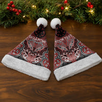 Aotearoa Iwi Ngapuhi Personalised Christmas Santa Hat Maori Kowhaiwhai Pattern