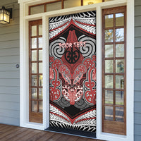 Aotearoa Iwi Ngapuhi Personalised Door Cover Maori Kowhaiwhai Pattern