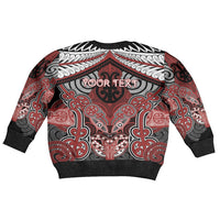 Aotearoa Iwi Ngapuhi Personalised Kid Ugly Christmas Sweater Maori Kowhaiwhai Pattern