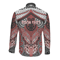 Aotearoa Iwi Ngapuhi Personalised Long Sleeve Button Shirt Maori Kowhaiwhai Pattern