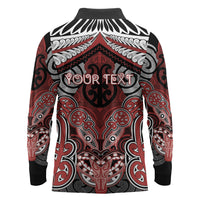 Aotearoa Iwi Ngapuhi Personalised Long Sleeve Polo Shirt Maori Kowhaiwhai Pattern