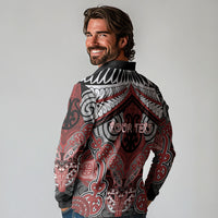Aotearoa Iwi Ngapuhi Personalised Long Sleeve Polo Shirt Maori Kowhaiwhai Pattern