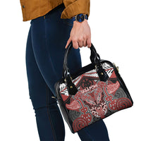 Aotearoa Iwi Ngapuhi Shoulder Handbag Maori Kowhaiwhai Pattern