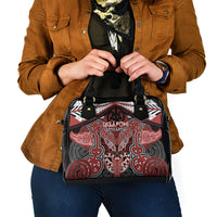 Aotearoa Iwi Ngapuhi Shoulder Handbag Maori Kowhaiwhai Pattern