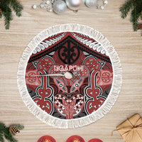 Aotearoa Iwi Ngapuhi Tree Skirt Maori Kowhaiwhai Pattern