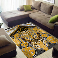 Aotearoa Iwi Ngati Whatua Area Rug Maori Kowhaiwhai Pattern
