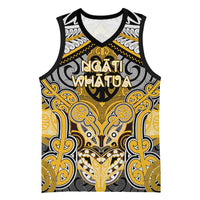 Aotearoa Iwi Ngati Whatua Personalised Basketball Jersey Maori Kowhaiwhai Pattern