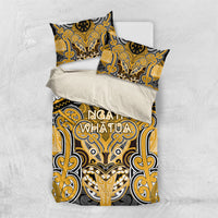 Aotearoa Iwi Ngati Whatua Bedding Set Maori Kowhaiwhai Pattern
