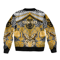 Aotearoa Iwi Ngati Whatua Personalised Bomber Jacket Maori Kowhaiwhai Pattern