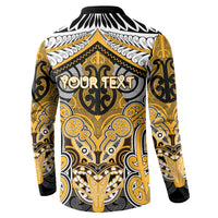 Aotearoa Iwi Ngati Whatua Personalised Button Sweatshirt Maori Kowhaiwhai Pattern