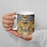 Aotearoa Iwi Ngati Whatua Personalised Ceramic Mug Maori Kowhaiwhai Pattern
