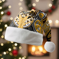 Aotearoa Iwi Ngati Whatua Personalised Christmas Santa Hat Maori Kowhaiwhai Pattern