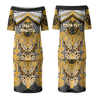 Aotearoa Iwi Ngati Whatua Personalised Family Matching Puletasi and Hawaiian Shirt Maori Kowhaiwhai Pattern