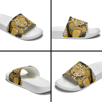 Aotearoa Iwi Ngati Whatua Slide Sandals Maori Kowhaiwhai Pattern