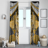 Aotearoa Iwi Ngati Whatua Window Curtain Maori Kowhaiwhai Pattern