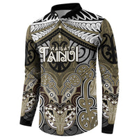 Aotearoa Iwi Waikato Tainui Personalised Button Sweatshirt Maori Kowhaiwhai Pattern