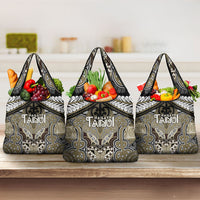 Aotearoa Iwi Waikato Tainui Grocery Bag Maori Kowhaiwhai Pattern