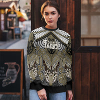 Aotearoa Iwi Waikato Tainui Personalised Ugly Christmas Sweater Maori Kowhaiwhai Pattern