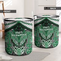 Aotearoa Iwi Ngati Maniapoto Laundry Basket Maori Kowhaiwhai Pattern