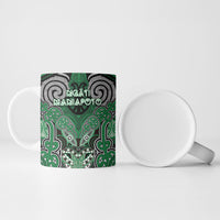 Aotearoa Iwi Ngati Maniapoto Personalised Ceramic Mug Maori Kowhaiwhai Pattern