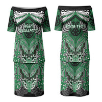 Aotearoa Iwi Ngati Maniapoto Personalised Couples Matching Puletasi and Hawaiian Shirt Maori Kowhaiwhai Pattern
