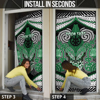 Aotearoa Iwi Ngati Maniapoto Personalised Door Cover Maori Kowhaiwhai Pattern