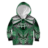 Aotearoa Iwi Ngati Maniapoto Personalised Kid Hoodie Maori Kowhaiwhai Pattern