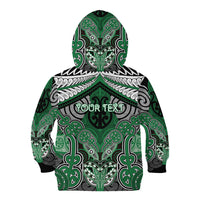 Aotearoa Iwi Ngati Maniapoto Personalised Kid Hoodie Maori Kowhaiwhai Pattern