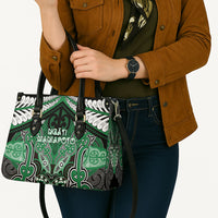 Aotearoa Iwi Ngati Maniapoto Leather Bag Maori Kowhaiwhai Pattern