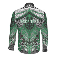 Aotearoa Iwi Ngati Maniapoto Personalised Long Sleeve Button Shirt Maori Kowhaiwhai Pattern