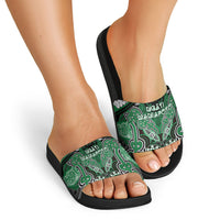 Aotearoa Iwi Ngati Maniapoto Slide Sandals Maori Kowhaiwhai Pattern