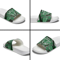 Aotearoa Iwi Ngati Maniapoto Slide Sandals Maori Kowhaiwhai Pattern