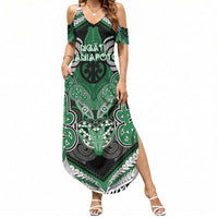 Aotearoa Iwi Ngati Maniapoto Personalised Summer Maxi Dress Maori Kowhaiwhai Pattern