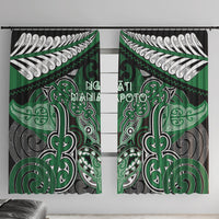 Aotearoa Iwi Ngati Maniapoto Window Curtain Maori Kowhaiwhai Pattern