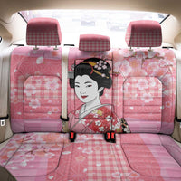 Japanese Geisha Cherry Blossom Back Car Seat Cover Pink Palaka Hawaii Pattern Fusion Design LT19 - Polynesian Pride