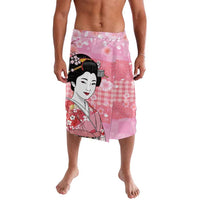 Japanese Geisha Cherry Blossom Lavalava Pink Palaka Hawaii Pattern Fusion Design LT19 Pink - Polynesian Pride