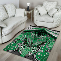 Aotearoa Iwi Ngai Tahu Area Rug Maori Kowhaiwhai Pattern