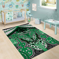 Aotearoa Iwi Ngai Tahu Area Rug Maori Kowhaiwhai Pattern