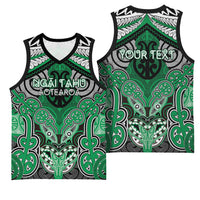 Aotearoa Iwi Ngai Tahu Personalised Basketball Jersey Maori Kowhaiwhai Pattern