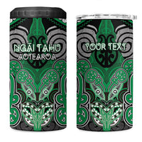 Aotearoa Iwi Ngai Tahu Personalised 4 in 1 Can Cooler Tumbler Maori Kowhaiwhai Pattern
