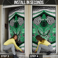 Aotearoa Iwi Ngai Tahu Personalised Door Cover Maori Kowhaiwhai Pattern
