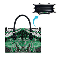 Aotearoa Iwi Ngai Tahu Leather Bag Maori Kowhaiwhai Pattern