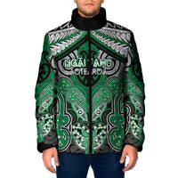 Aotearoa Iwi Ngai Tahu Personalised Padded Jacket Maori Kowhaiwhai Pattern