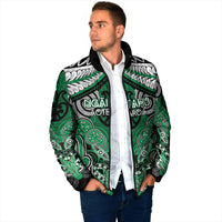 Aotearoa Iwi Ngai Tahu Personalised Padded Jacket Maori Kowhaiwhai Pattern