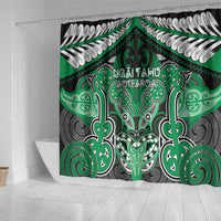 Aotearoa Iwi Ngai Tahu Shower Curtain Maori Kowhaiwhai Pattern