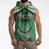 Aotearoa Iwi Ngai Tahu Personalised Sleeveless Hoodie Maori Kowhaiwhai Pattern